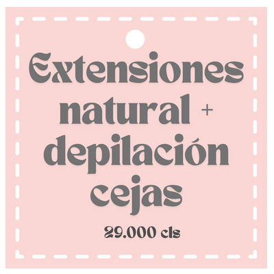 Extensiones Set Natural + depilacion de cejas